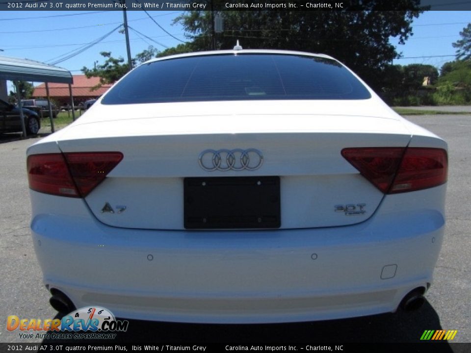 2012 Audi A7 3.0T quattro Premium Plus Ibis White / Titanium Grey Photo #9