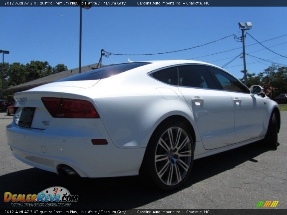 2012 Audi A7 3.0T quattro Premium Plus Ibis White / Titanium Grey Photo #10