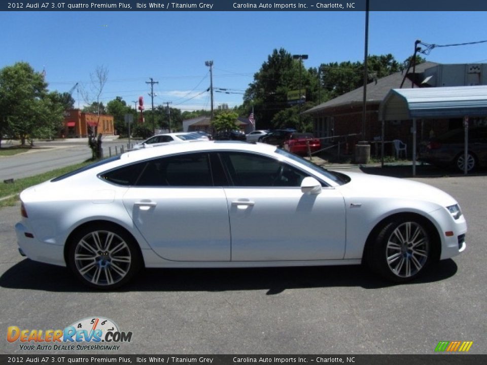 2012 Audi A7 3.0T quattro Premium Plus Ibis White / Titanium Grey Photo #11