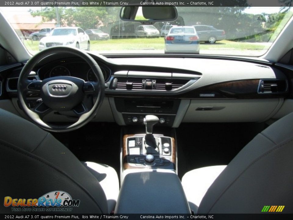 2012 Audi A7 3.0T quattro Premium Plus Ibis White / Titanium Grey Photo #13