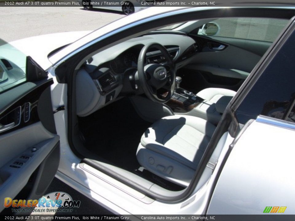 2012 Audi A7 3.0T quattro Premium Plus Ibis White / Titanium Grey Photo #17