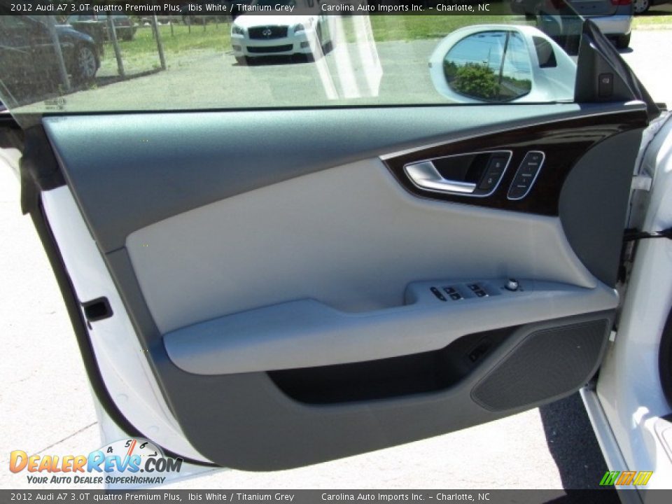 2012 Audi A7 3.0T quattro Premium Plus Ibis White / Titanium Grey Photo #18