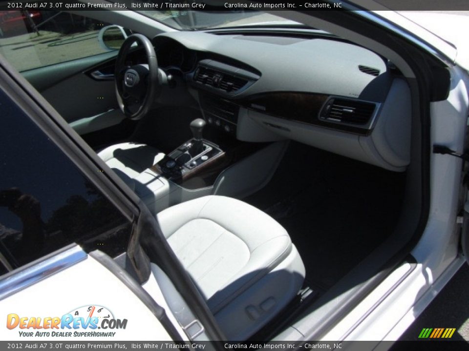 2012 Audi A7 3.0T quattro Premium Plus Ibis White / Titanium Grey Photo #22