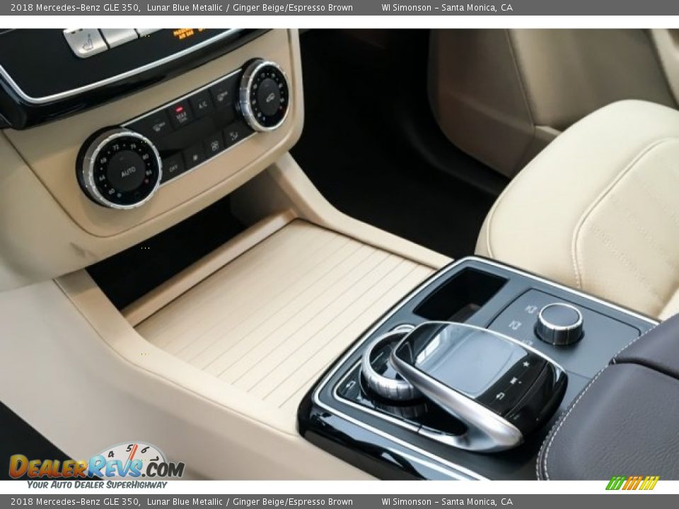 2018 Mercedes-Benz GLE 350 Lunar Blue Metallic / Ginger Beige/Espresso Brown Photo #7