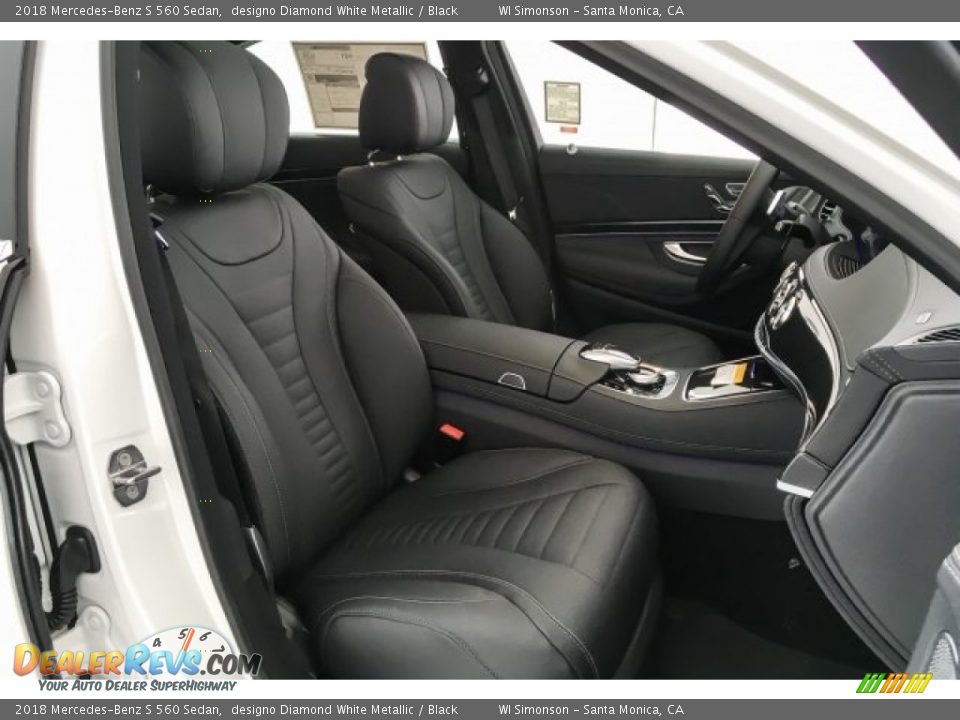 2018 Mercedes-Benz S 560 Sedan designo Diamond White Metallic / Black Photo #2
