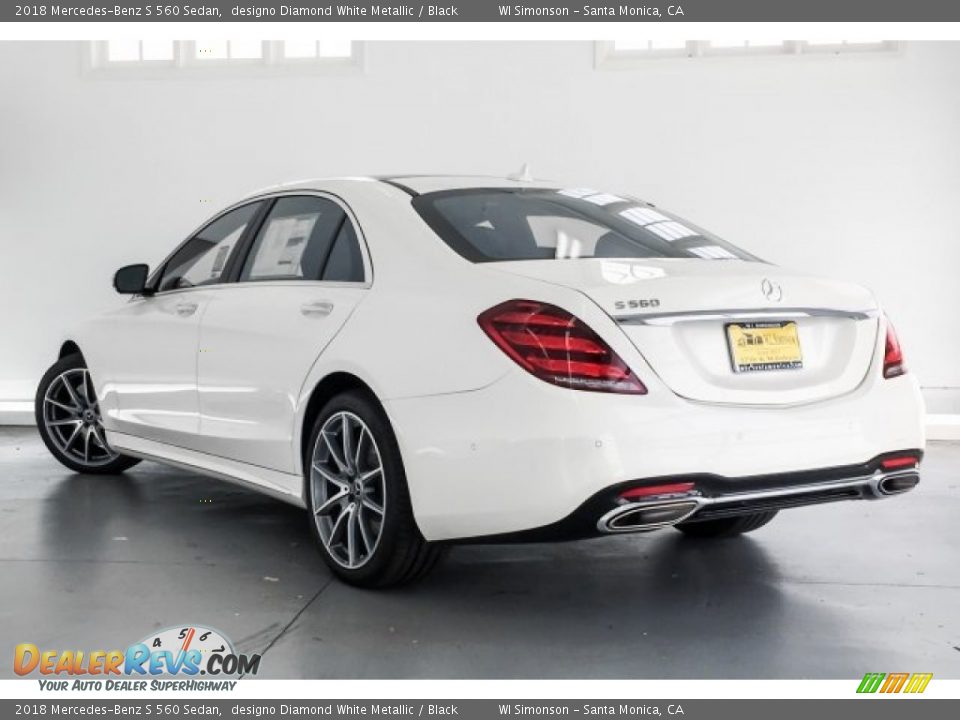 2018 Mercedes-Benz S 560 Sedan designo Diamond White Metallic / Black Photo #3