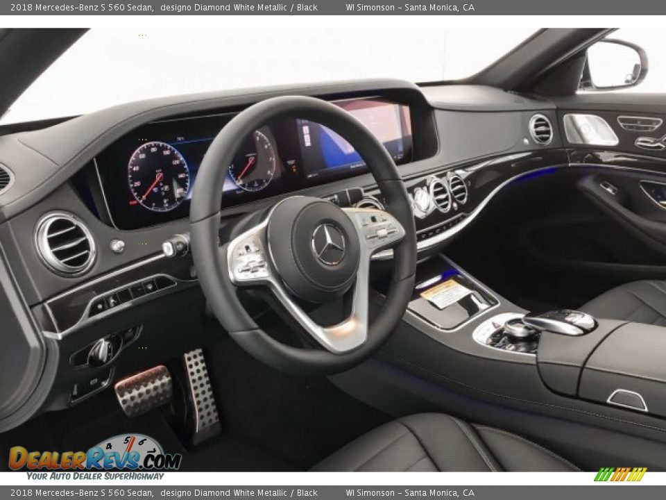2018 Mercedes-Benz S 560 Sedan designo Diamond White Metallic / Black Photo #5
