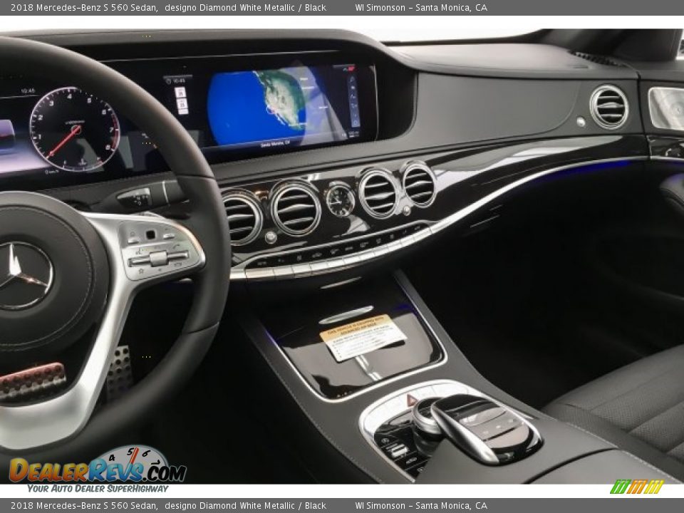 2018 Mercedes-Benz S 560 Sedan designo Diamond White Metallic / Black Photo #6