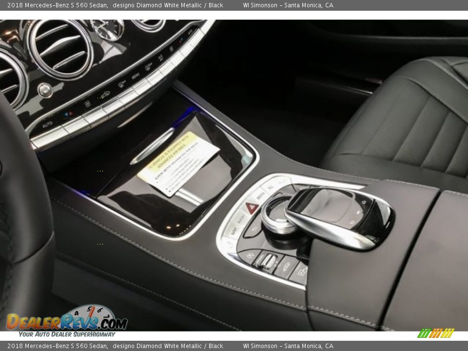 2018 Mercedes-Benz S 560 Sedan designo Diamond White Metallic / Black Photo #7