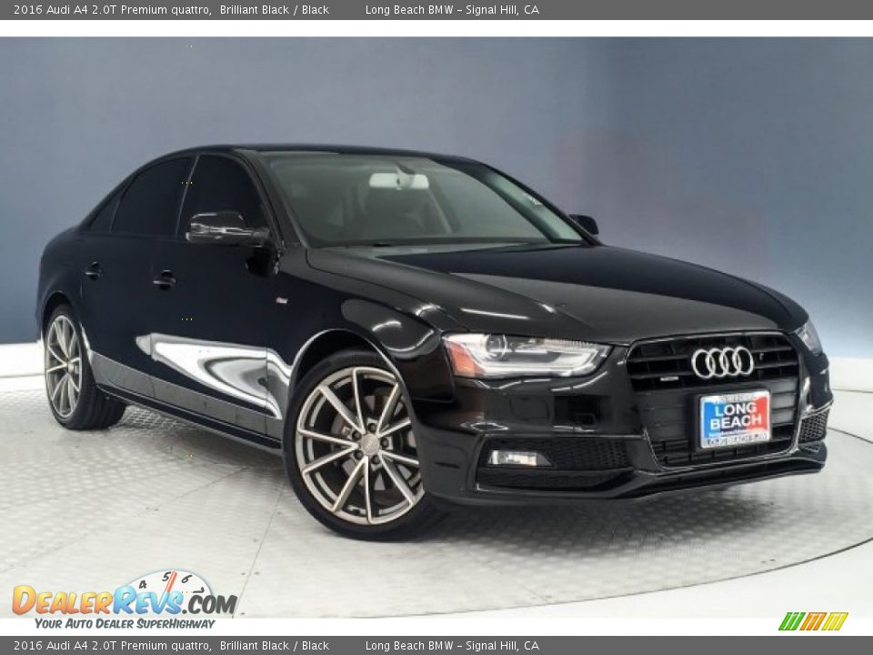 2016 Audi A4 2.0T Premium quattro Brilliant Black / Black Photo #12