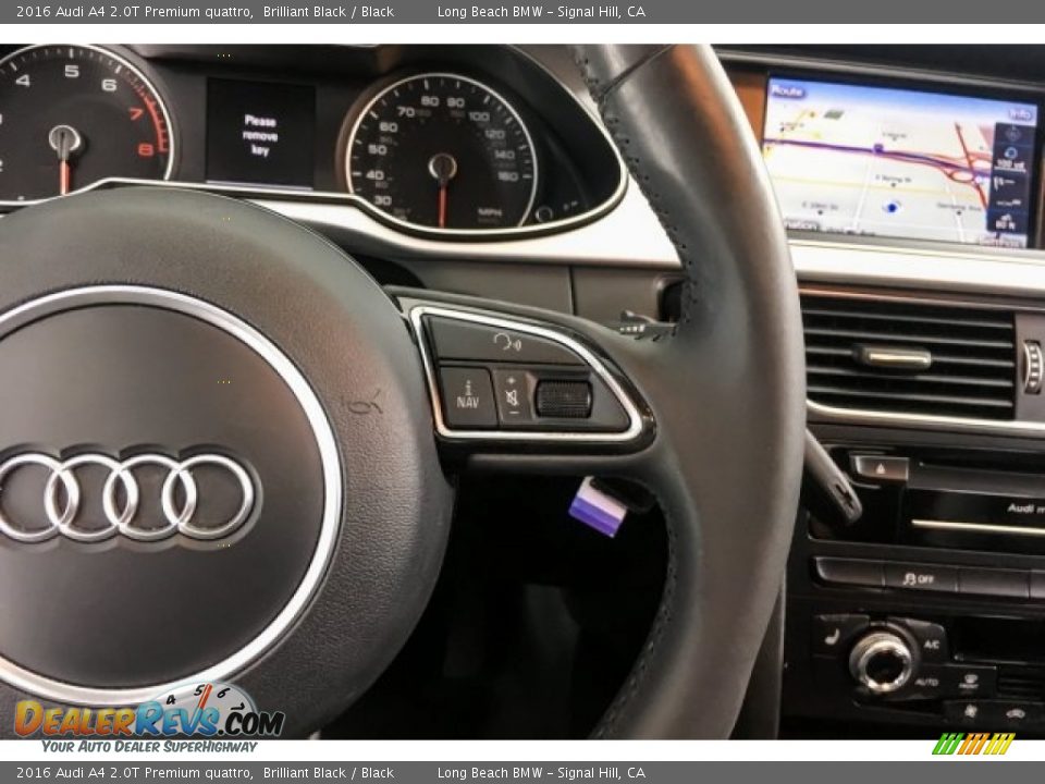 2016 Audi A4 2.0T Premium quattro Brilliant Black / Black Photo #17