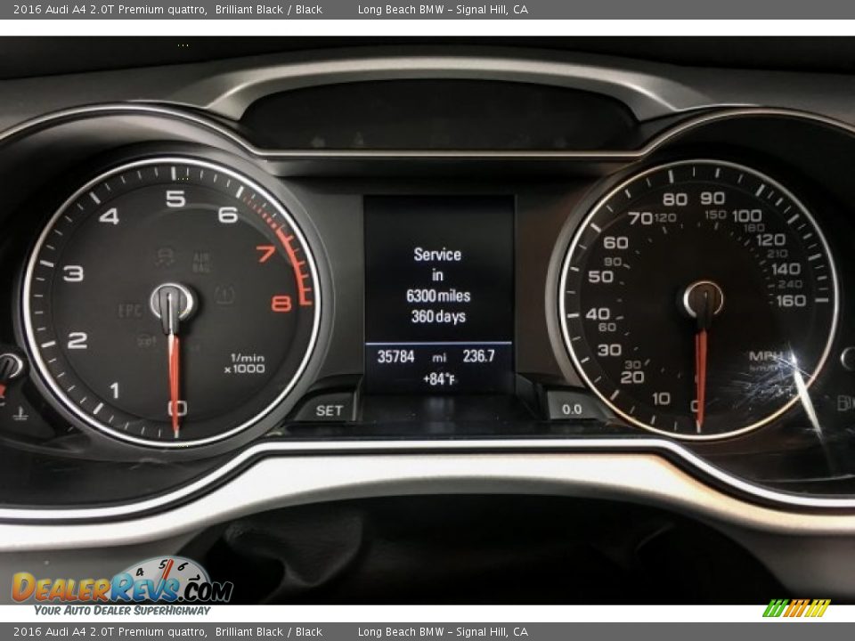 2016 Audi A4 2.0T Premium quattro Brilliant Black / Black Photo #18