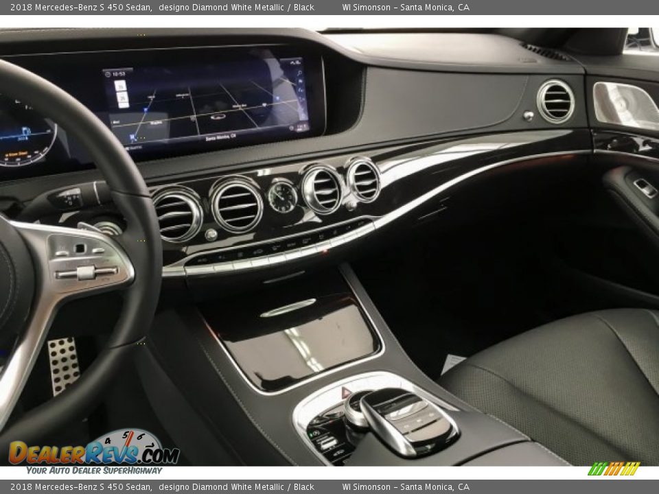 2018 Mercedes-Benz S 450 Sedan designo Diamond White Metallic / Black Photo #6