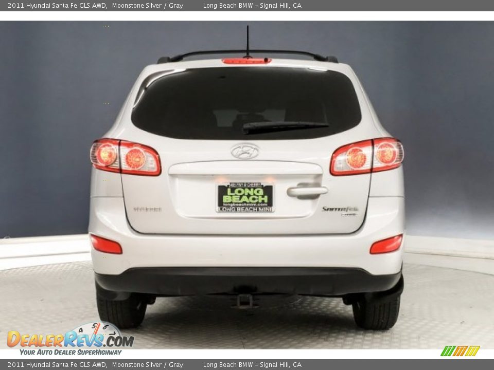 2011 Hyundai Santa Fe GLS AWD Moonstone Silver / Gray Photo #3