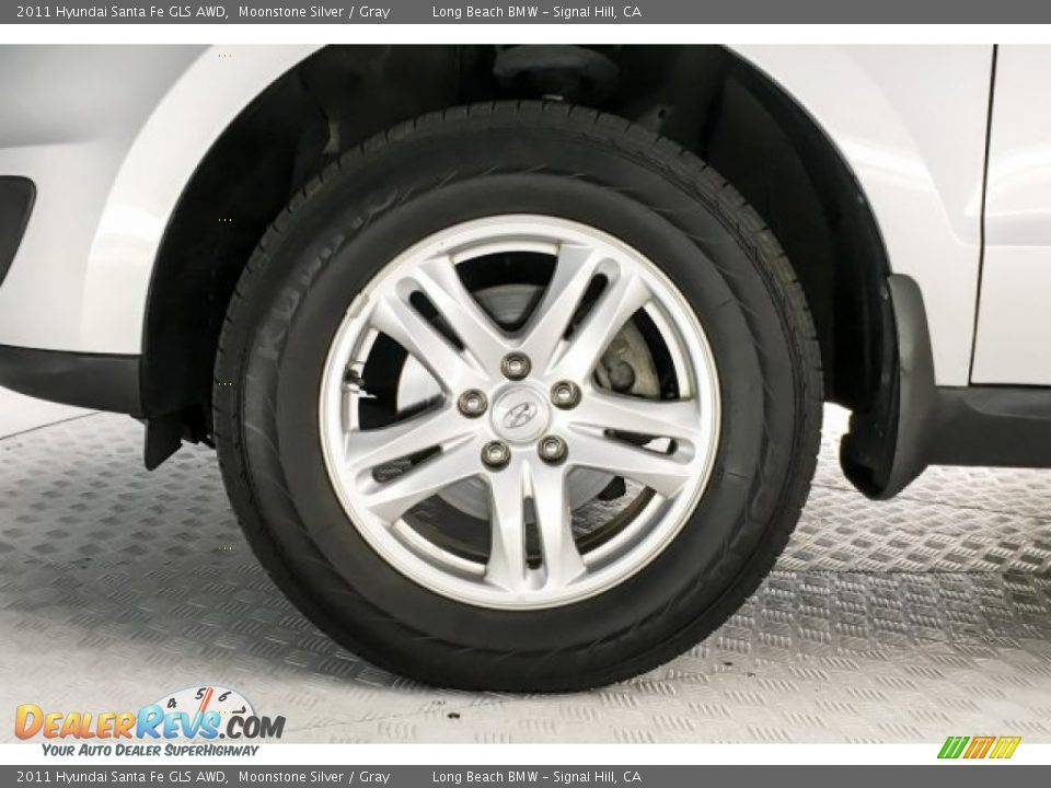 2011 Hyundai Santa Fe GLS AWD Moonstone Silver / Gray Photo #8