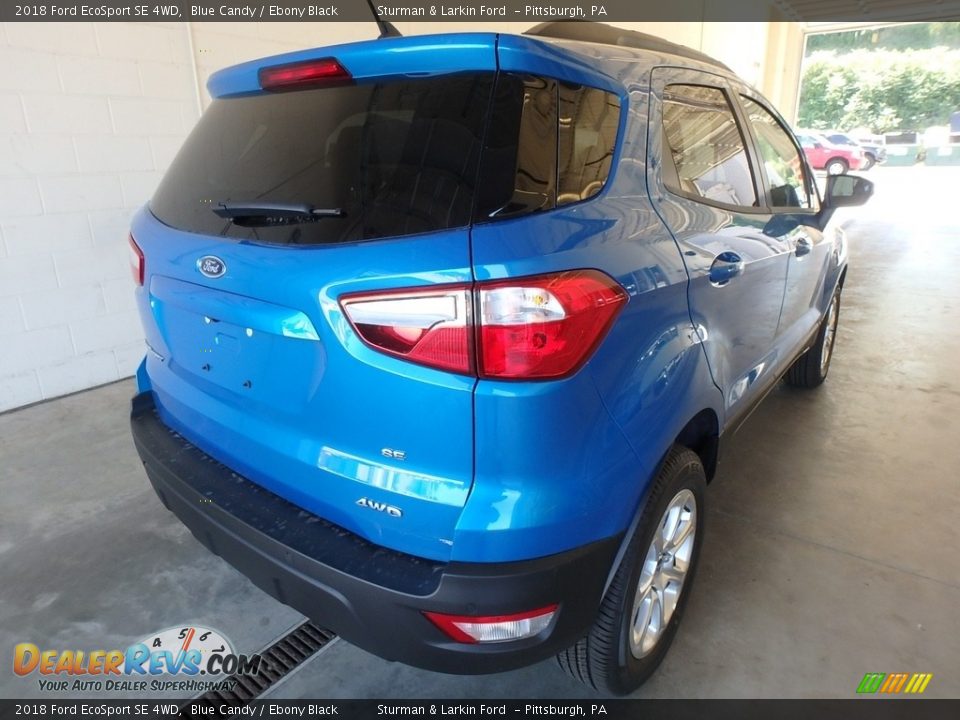 2018 Ford EcoSport SE 4WD Blue Candy / Ebony Black Photo #2