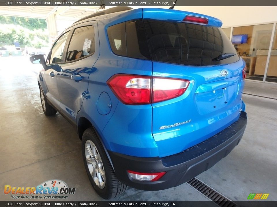 2018 Ford EcoSport SE 4WD Blue Candy / Ebony Black Photo #3