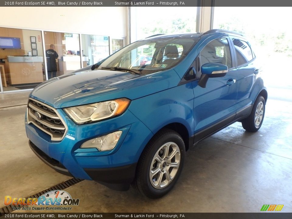 2018 Ford EcoSport SE 4WD Blue Candy / Ebony Black Photo #4