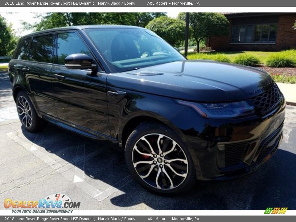 2018 Land Rover Range Rover Sport HSE Dynamic Narvik Black / Ebony Photo #1