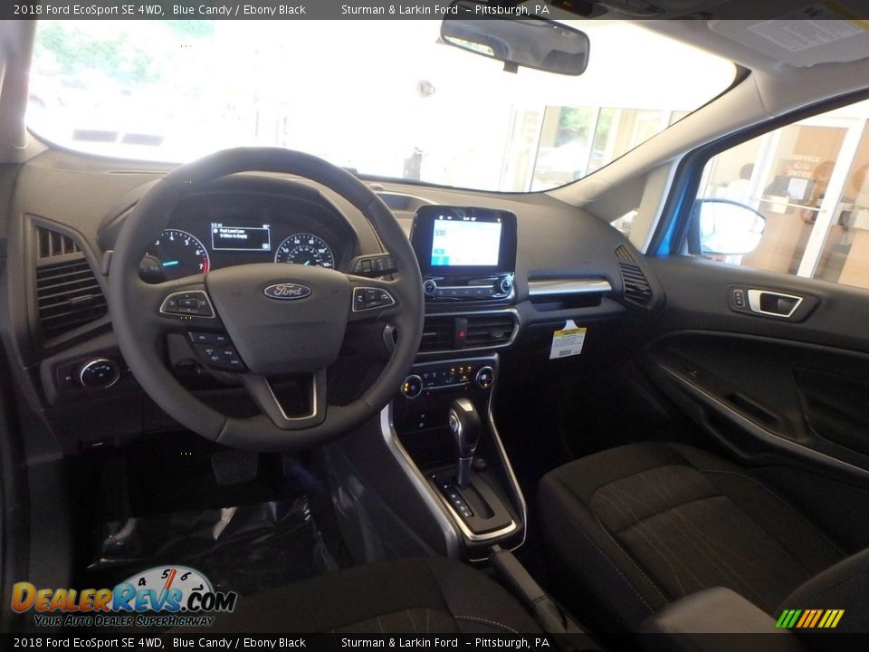 2018 Ford EcoSport SE 4WD Blue Candy / Ebony Black Photo #8