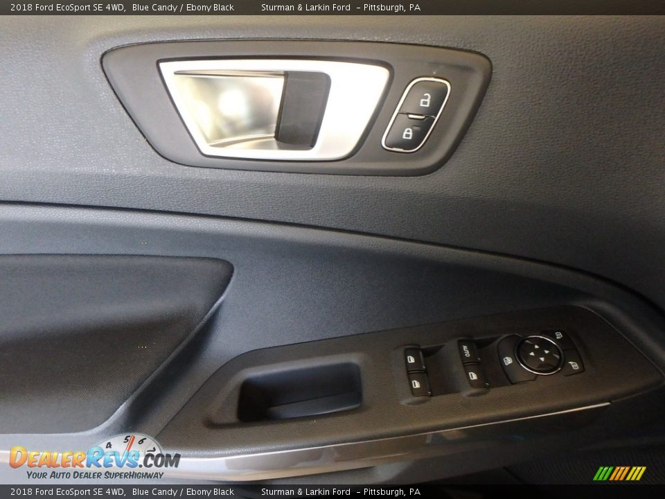 2018 Ford EcoSport SE 4WD Blue Candy / Ebony Black Photo #9