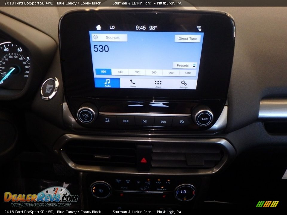 2018 Ford EcoSport SE 4WD Blue Candy / Ebony Black Photo #12
