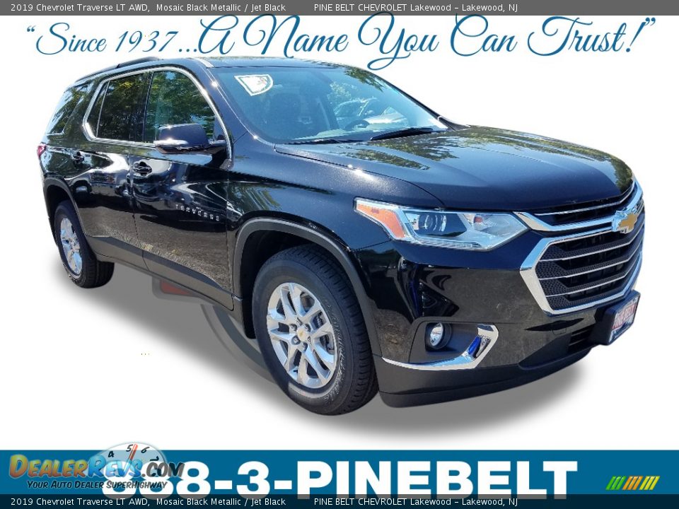 2019 Chevrolet Traverse LT AWD Mosaic Black Metallic / Jet Black Photo #1
