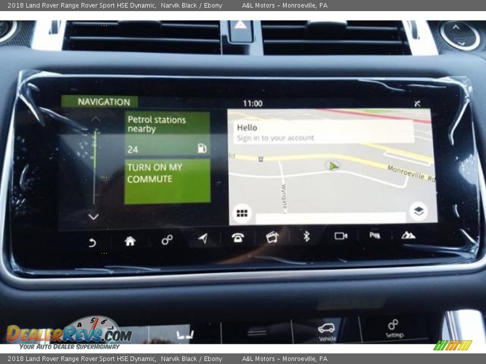 2018 Land Rover Range Rover Sport HSE Dynamic Narvik Black / Ebony Photo #10