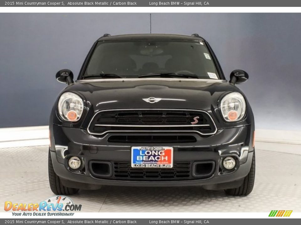 2015 Mini Countryman Cooper S Absolute Black Metallic / Carbon Black Photo #2