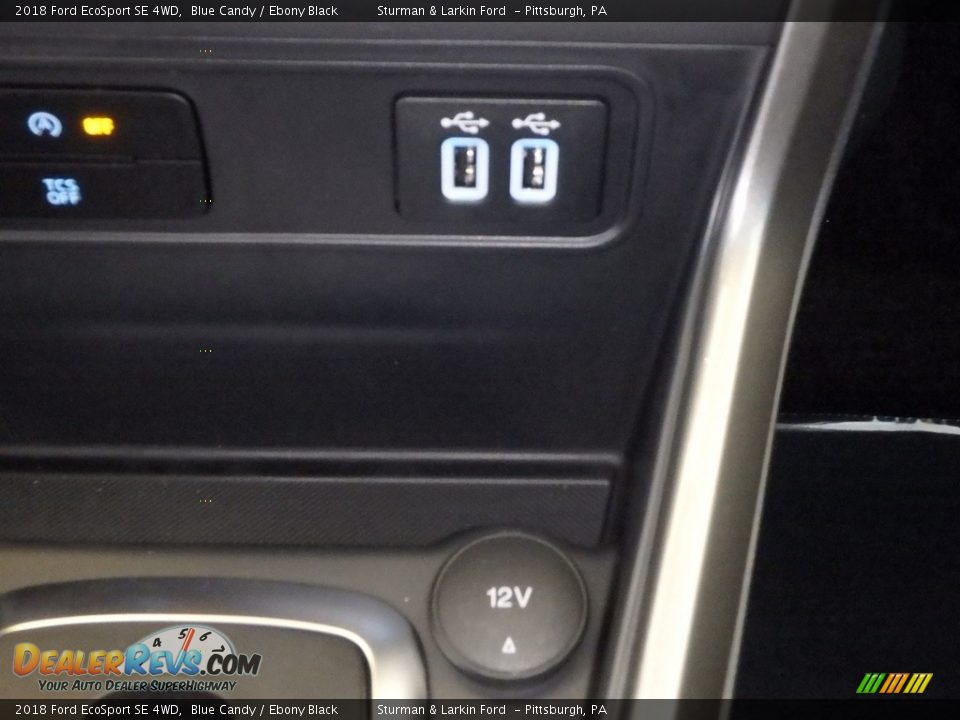 2018 Ford EcoSport SE 4WD Blue Candy / Ebony Black Photo #14