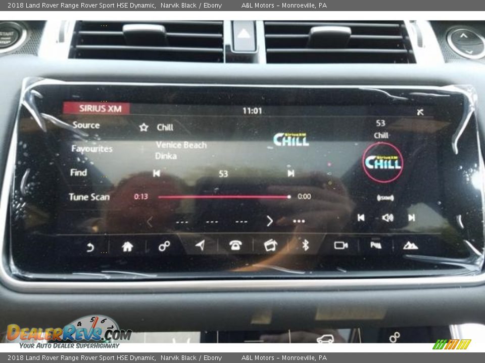 2018 Land Rover Range Rover Sport HSE Dynamic Narvik Black / Ebony Photo #12