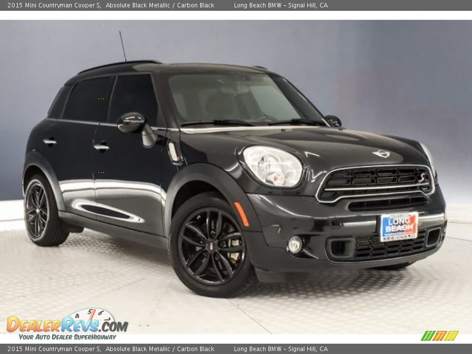 2015 Mini Countryman Cooper S Absolute Black Metallic / Carbon Black Photo #12