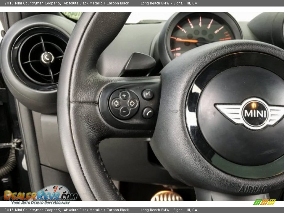 2015 Mini Countryman Cooper S Absolute Black Metallic / Carbon Black Photo #14