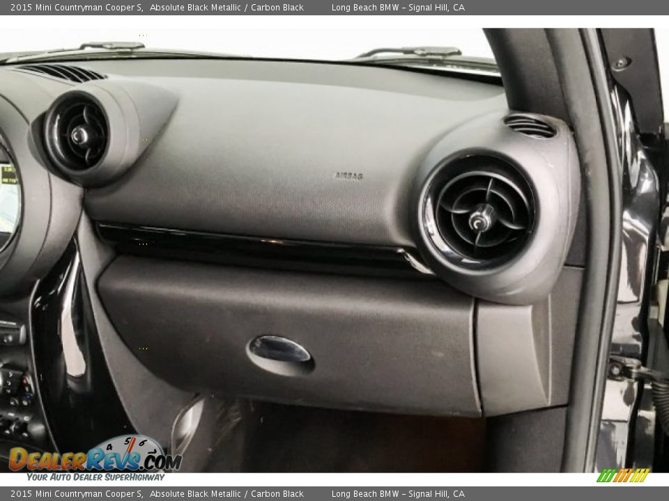 2015 Mini Countryman Cooper S Absolute Black Metallic / Carbon Black Photo #23