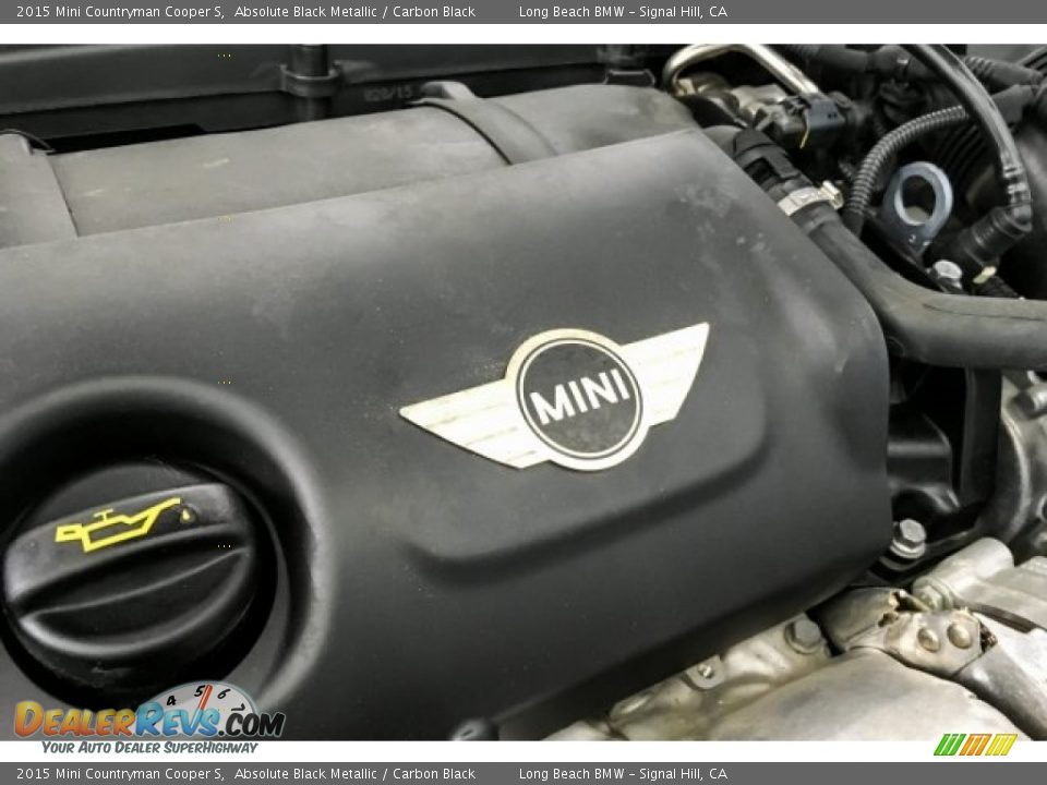 2015 Mini Countryman Cooper S Absolute Black Metallic / Carbon Black Photo #27