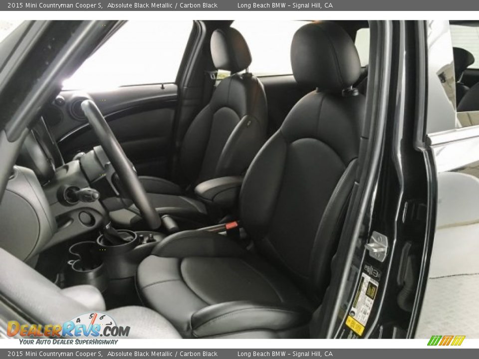 2015 Mini Countryman Cooper S Absolute Black Metallic / Carbon Black Photo #31