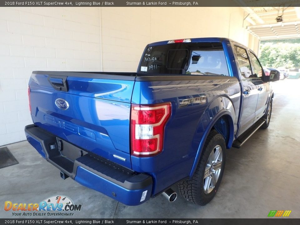 2018 Ford F150 XLT SuperCrew 4x4 Lightning Blue / Black Photo #2