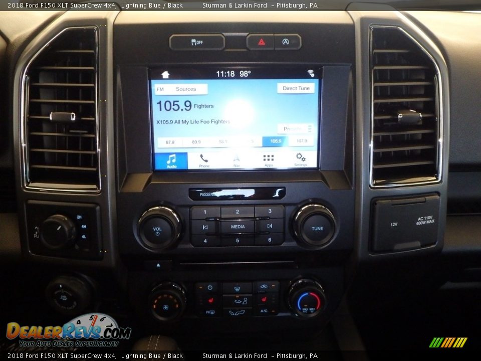 2018 Ford F150 XLT SuperCrew 4x4 Lightning Blue / Black Photo #13