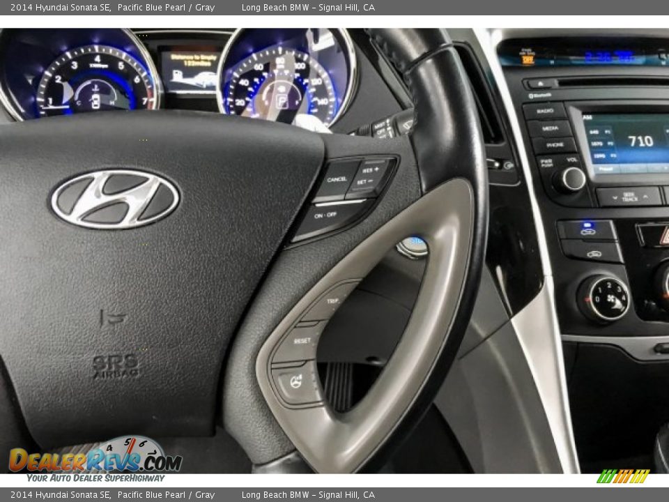 2014 Hyundai Sonata SE Pacific Blue Pearl / Gray Photo #17