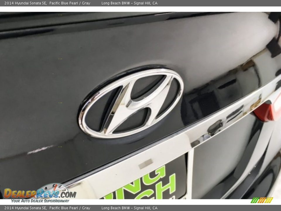 2014 Hyundai Sonata SE Pacific Blue Pearl / Gray Photo #31