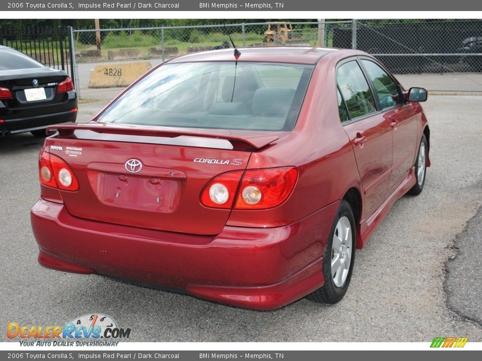 2006 Toyota Corolla S Impulse Red Pearl / Dark Charcoal Photo #5