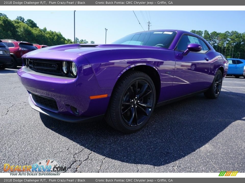 2018 Dodge Challenger R/T Plum Crazy Pearl / Black Photo #3