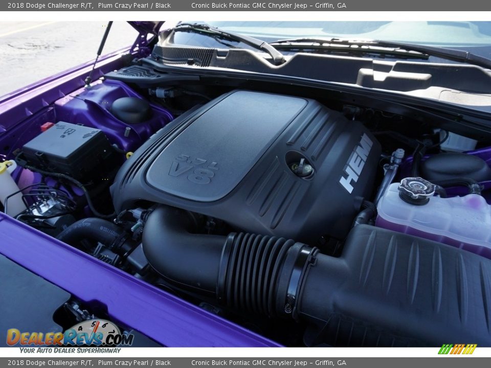 2018 Dodge Challenger R/T Plum Crazy Pearl / Black Photo #9