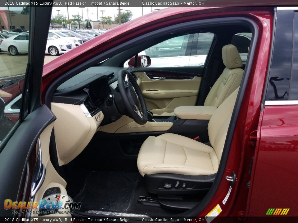 2018 Cadillac XT5 Luxury AWD Red Passion Tintcoat / Sahara Beige Photo #3