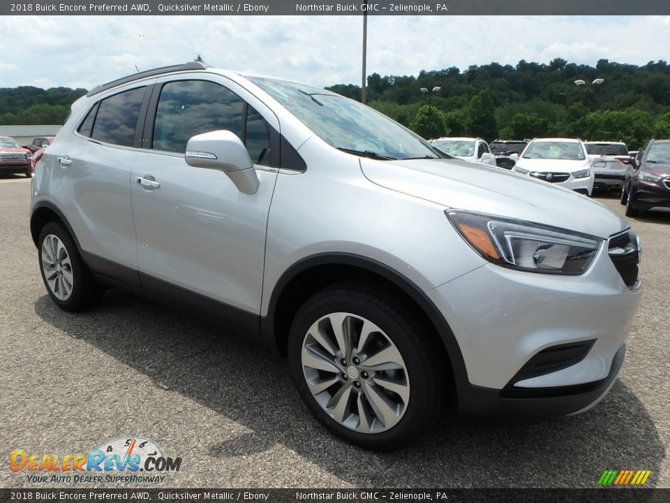 2018 Buick Encore Preferred AWD Quicksilver Metallic / Ebony Photo #3