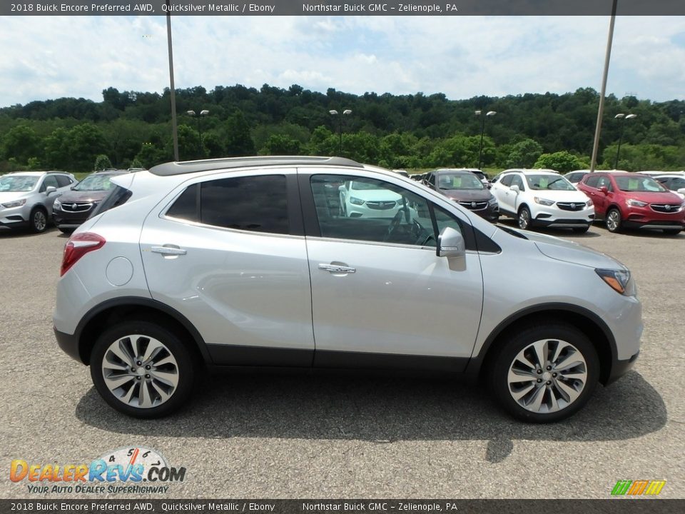 2018 Buick Encore Preferred AWD Quicksilver Metallic / Ebony Photo #4