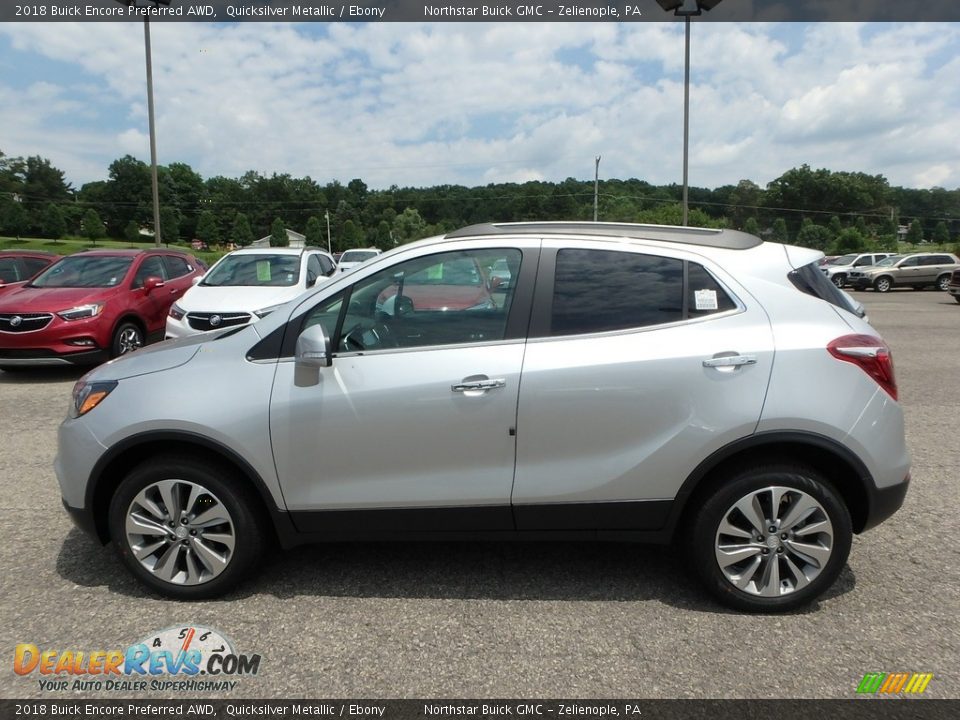 2018 Buick Encore Preferred AWD Quicksilver Metallic / Ebony Photo #9