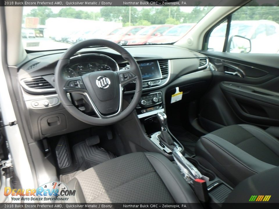 2018 Buick Encore Preferred AWD Quicksilver Metallic / Ebony Photo #13
