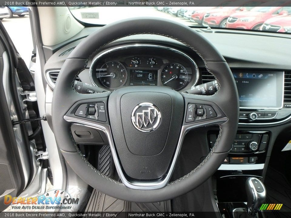 2018 Buick Encore Preferred AWD Quicksilver Metallic / Ebony Photo #17