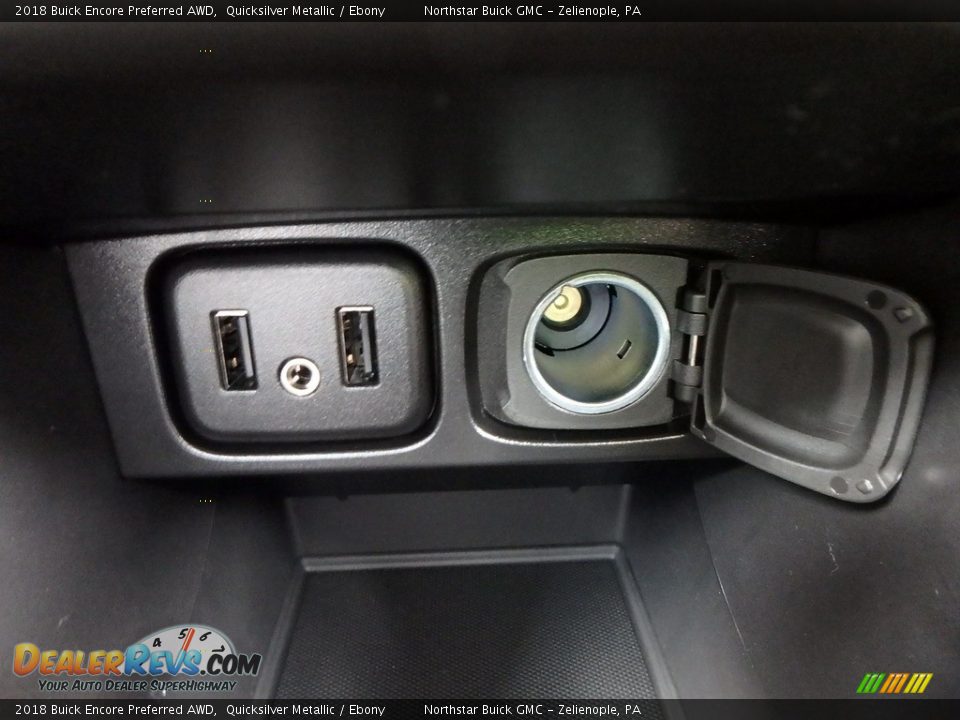 2018 Buick Encore Preferred AWD Quicksilver Metallic / Ebony Photo #18